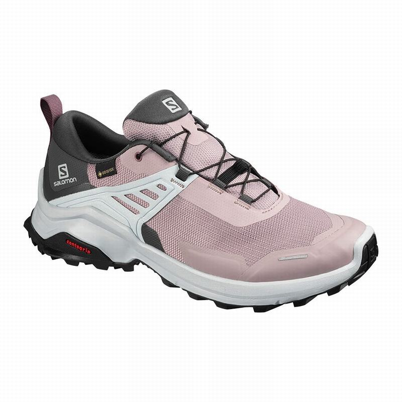 Salomon Singapore Womens Hiking Shoes - X RAISE GORE-TEX Pink | 32701-ANIL